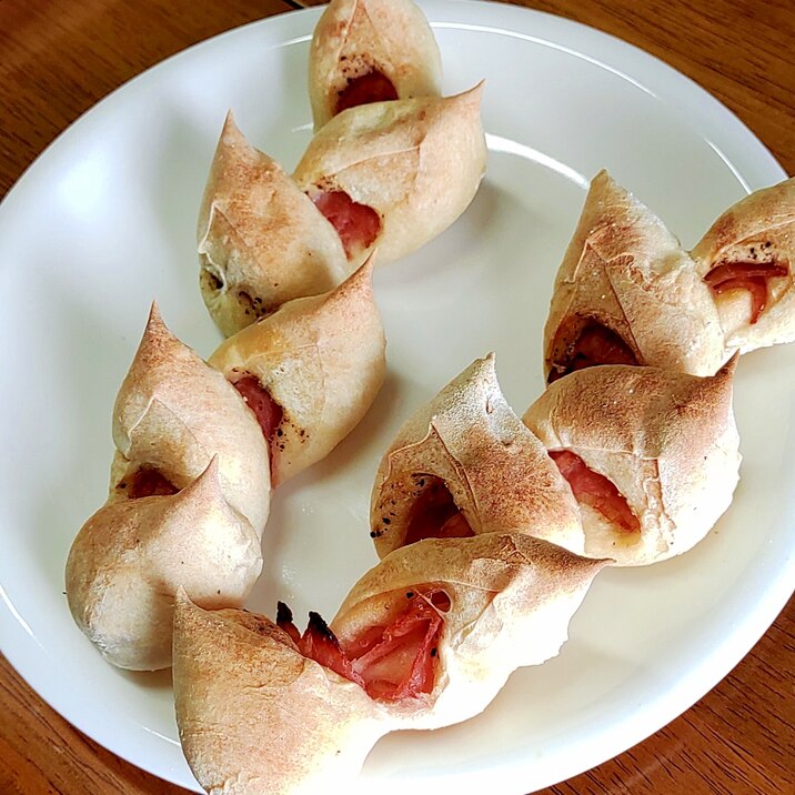 形が特徴的なベーコンエピ